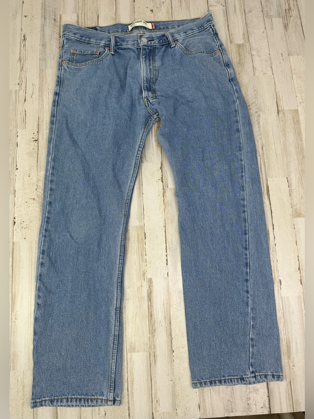 Vintage Levis 505 Pants Jeans Men 36x31 Denim Stretch Blue Straight - Picture 2 of 14